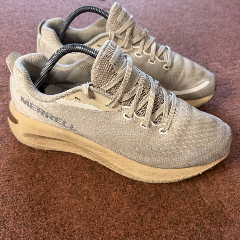 C+ Merrell Morphlite Mens Road to Trail Running Shoes Oyster Tan J068391 Size 9